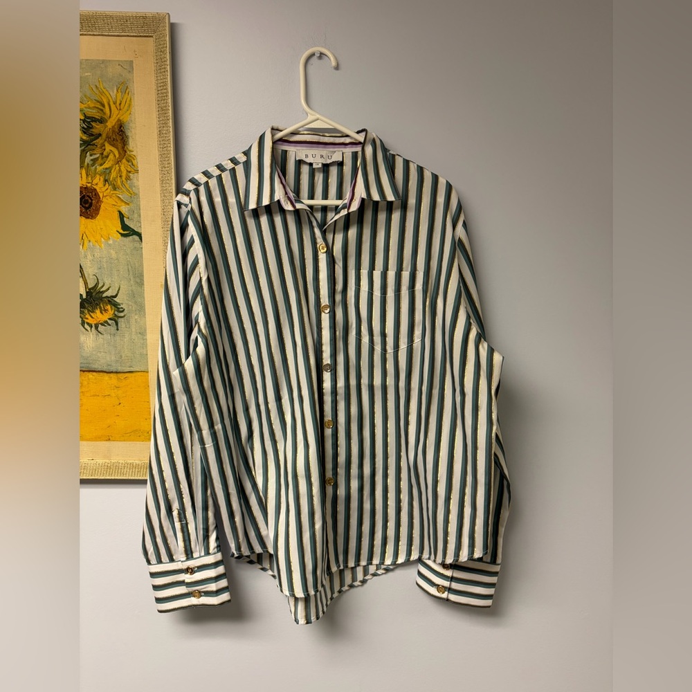 Buru Striped Button-Up Shirt